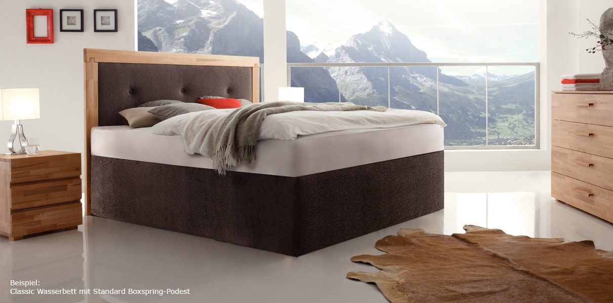 Boxspring-Wasserbett mit Merano Kopfteil Abbildung 4