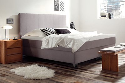 Boxspring-Wasserbett mit Nizza XL Kopfteil