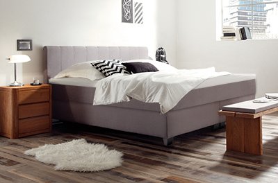 Boxspring-Wasserbett mit Nizza L Kopfteil