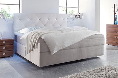 Boxspring-Wasserbett mit Paris XL Kopfteil