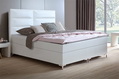 Boxspring-Wasserbett mit Zebo L Kopfteil
