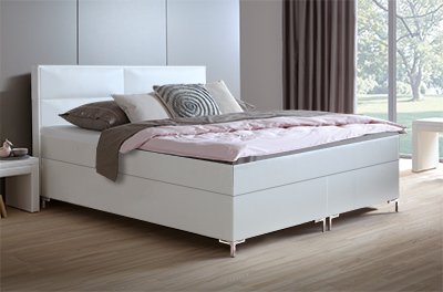 Boxspring-Wasserbett mit Zebo M Kopfteil