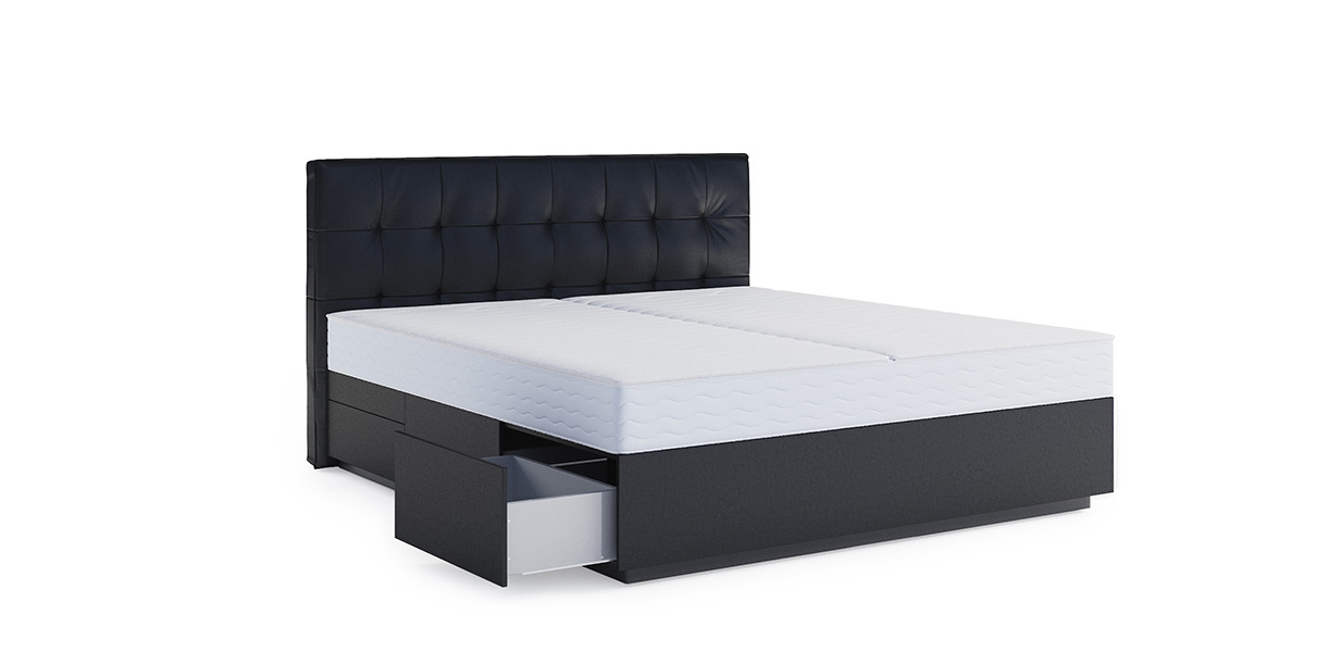 Boxspring-Wasserbett Barcelona mit Schubladen