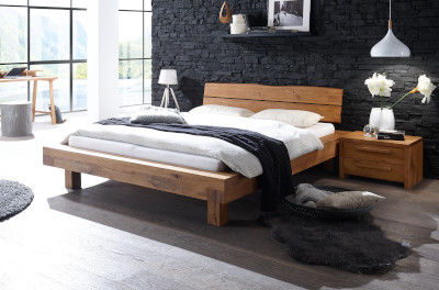 Massivholz Bettrahmen Oak-Wild Aosta 16 Hasena