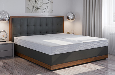 Wasserbett Boxspringbett Buonanotte mit Massivholz Umrandung