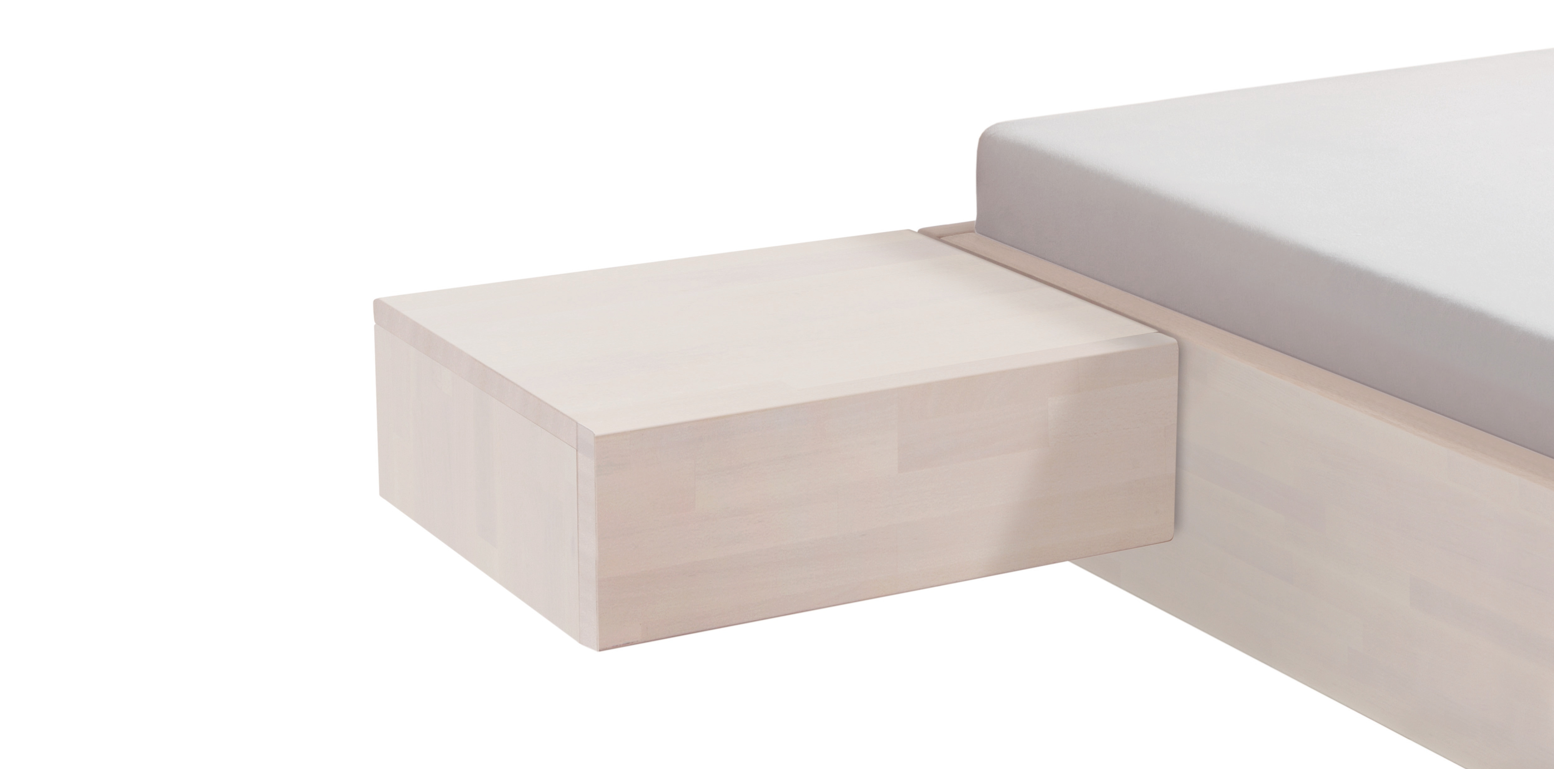 Nachttisch Caja aus Buche Massivholz