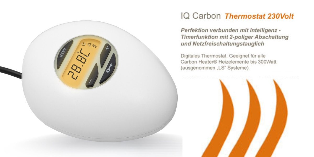 Carbon-Heater IQ Thermostat für einfachen Austausch