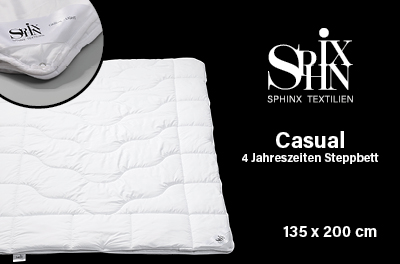 Sphinx Casual 4-Jahreszeiten Steppbett in 135 x 200 cm