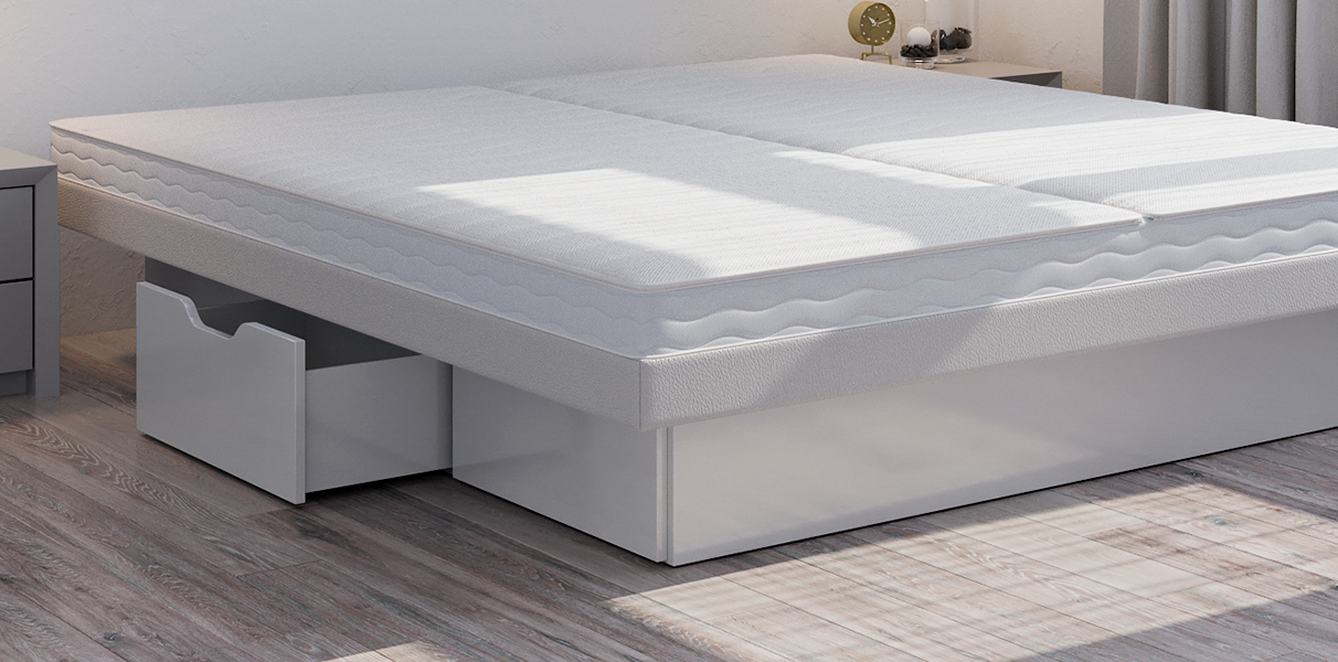 MU) 31089 Dual Wasserbett Split mit Dekor Schubladenpodest Abbildung 3