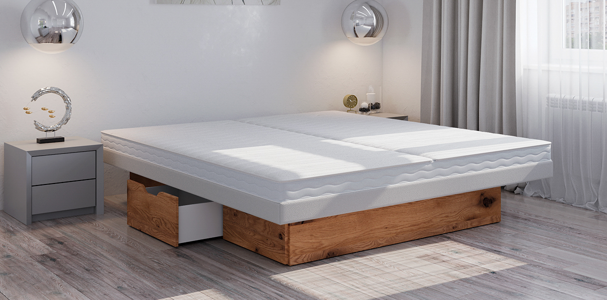 MU) 31089 Dual Wasserbett Split mit Dekor Schubladenpodest Abbildung 4