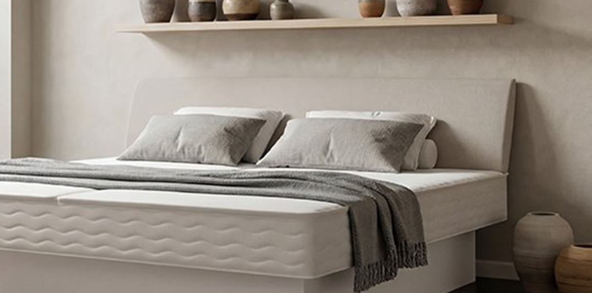Doppelbett Wasserbett mit Polsterkopfteil