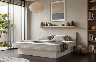 Classic oder Split Wasserbett komplett mit gepolstertem Kopfteil