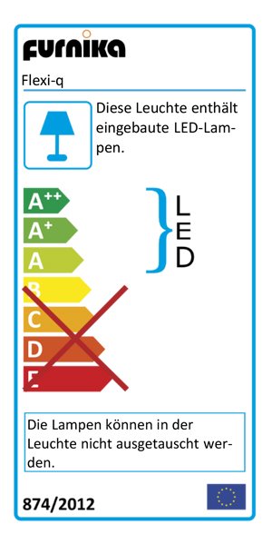 Energieeffizienzklasse der Cubical-Light Leselampe