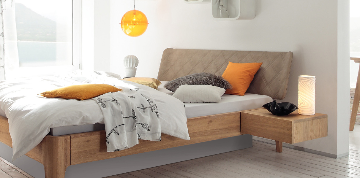 Hasena Oak Bianco Wasserbett mit Gabo Kopfteil