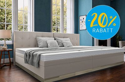 Deal 10: Premium Familien Bett mit 3 Matratzen, inkl. Boxspringpodest und Kopfteilen