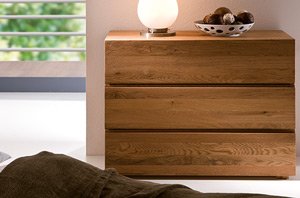 Kommode Basso aus Eiche Massivholz