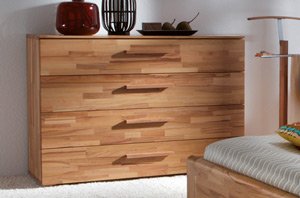 Kommode Covaro aus Buche Massivholz