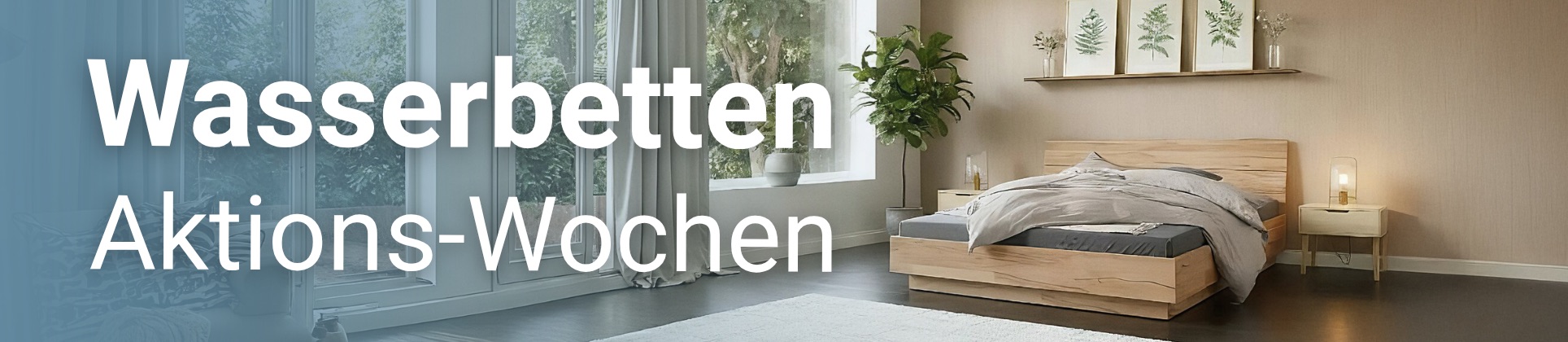 10% Rabatt auf alle Wasserbetten mit Bettrahmen