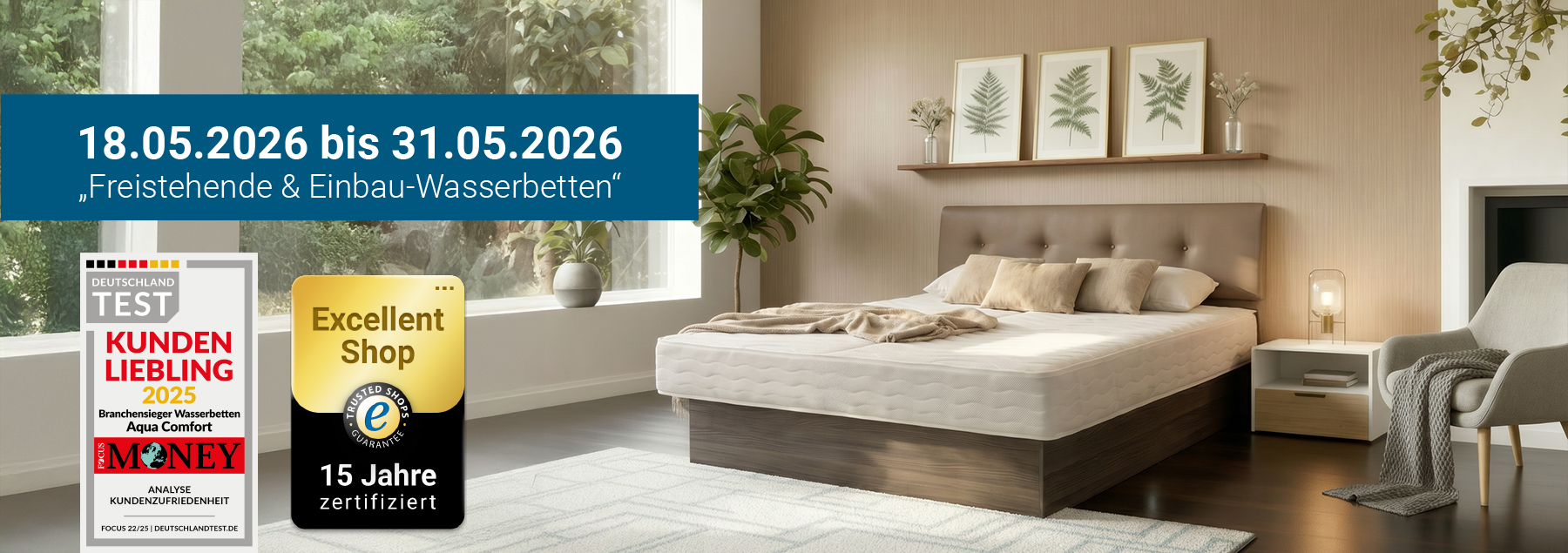10%-30% Rabatt auf Wasserbetten