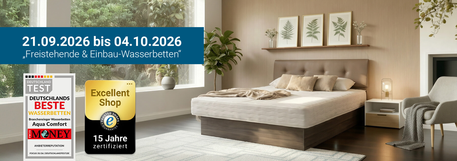 10%-30% Rabatt auf Wasserbetten