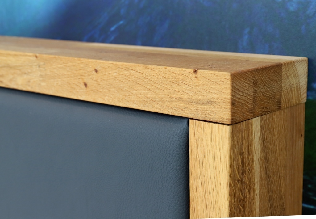 Wasserbett mit Malm� Bettrahmen Eiche oder Buche und Kopfteil