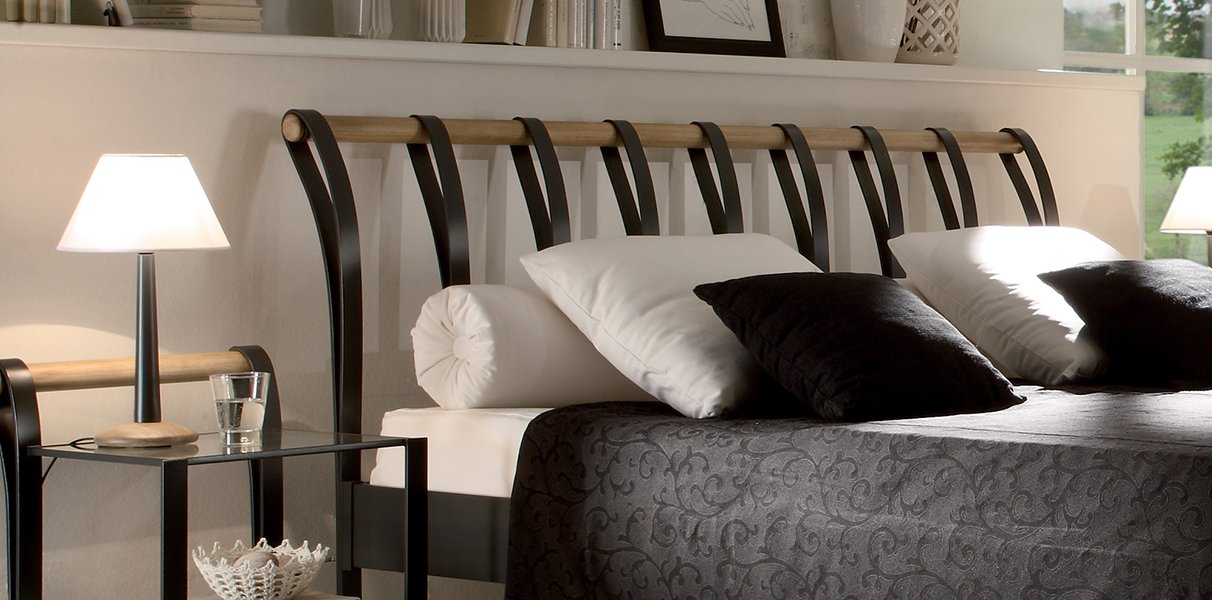 Metallbett Provence mit Wasserbett