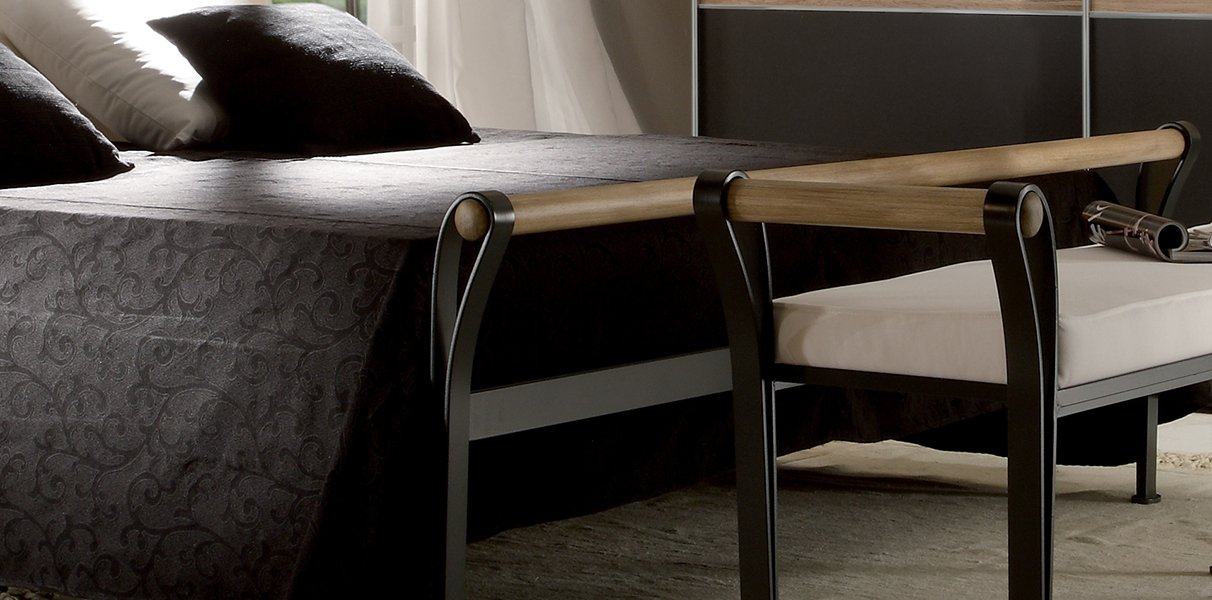Metallbett Provence mit Wasserbett