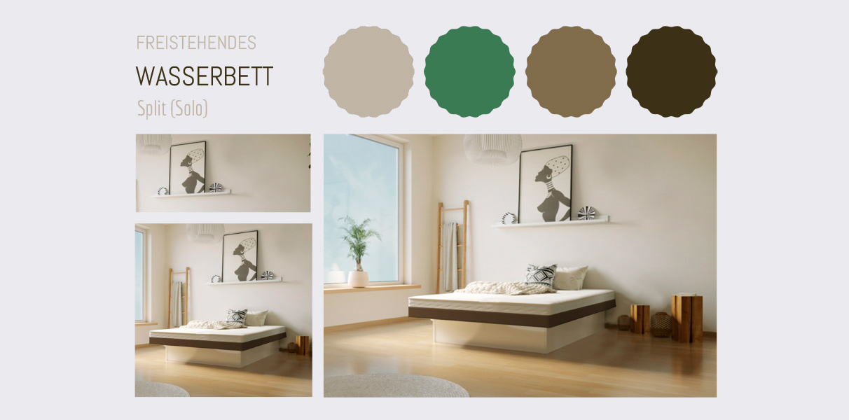 Solo Softside Wasserbett Modell Split