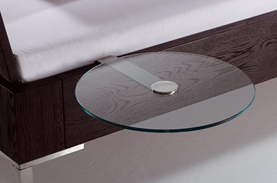 ANGEBOT 265: Nachttisch Ablo aus Glas rund