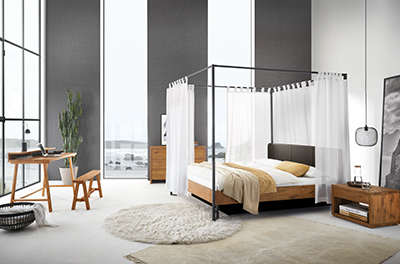 Hasena Himmelbett Oak-Line Modul 18 Gelbett mit Kopfteil