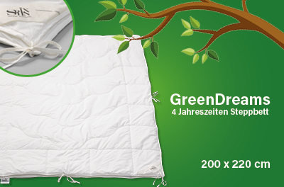Sphinx GreenDreams 4-Jahreszeiten Steppbett in 200 x 220 cm