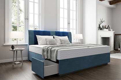 Produktbild f&uuml;r Boxspring-Wasserbett Pamplona mit Schubladen