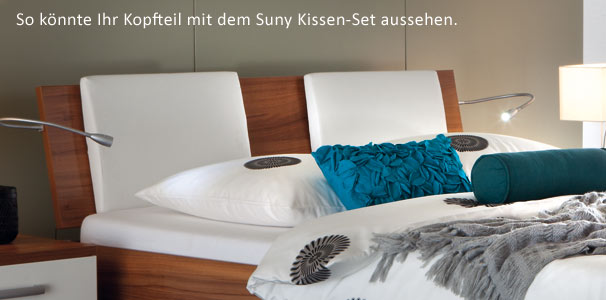 Suny Aufsteck-Polster fr Wasserbett-Kopfteil