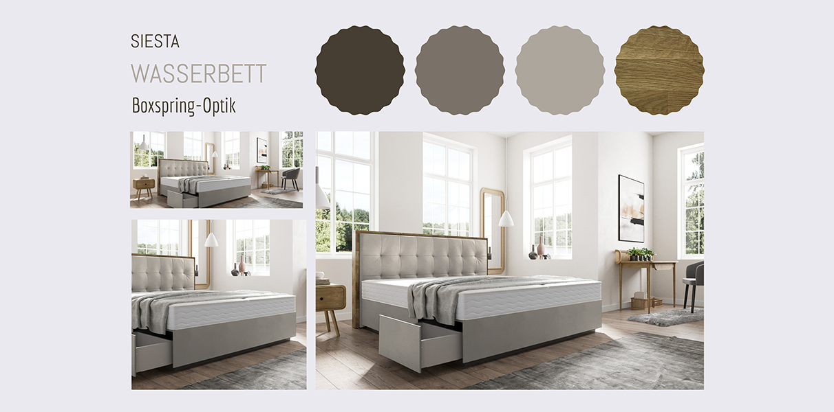 Boxspring-Wasserbett Siesta