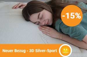 Nur f�r Stammkunden: 3D-Silver Sport Wasserbett Matratzenbezug - 15% sparen