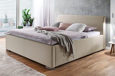 Polster-Wasserbett Amelie komplett mit Kopfteil