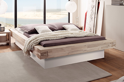 Wasserbett mit Massivholz Bettrahmen Coastline Fragmento