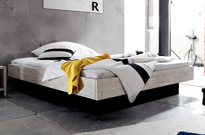 Wasserbett mit Massivholz Bettrahmen Factory line Loft