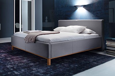 Polster-Wasserbett Charlotte komplett mit Kopfteil