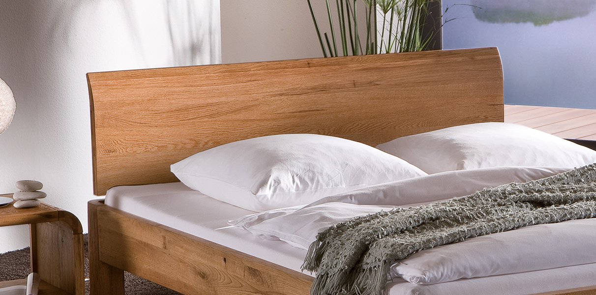 Hasena Oakline Wasserbett mit Lisio Kopfteil und Ronda F��en