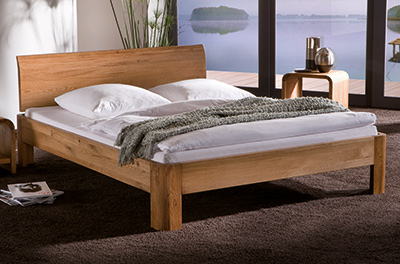 Hasena Oakline Wasserbett mit Lisio Kopfteil und Ronda Fen