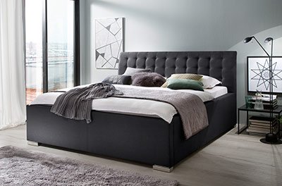 Polster-Wasserbett Emil komplett mit Kopfteil
