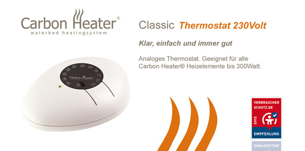 Thermostat Steuerelement Carbon-Heater Classic kaufen - Aqua Comfort