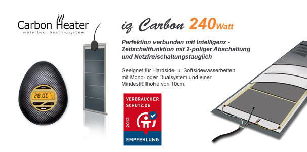IQ Carbon Heater Heizung für Wasserbetten online kaufen - Aqua Comfort
