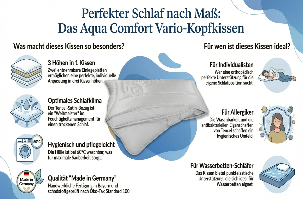 Wasserbett Kissen Vario