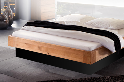 Gelbett mit Hasena Oakline Massivholz Bettrahmen