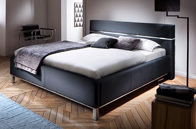 Polster-Wasserbett Oskar komplett mit Kopfteil