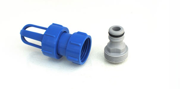 Wasserbett Einf�llstutzen mit Gardena-Adapter
