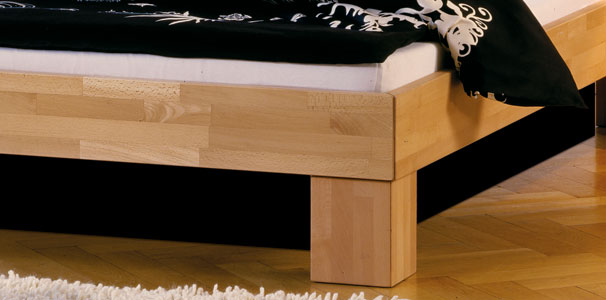 Gelbett mit Woodline Bettrahmen + Duo Kopfteil