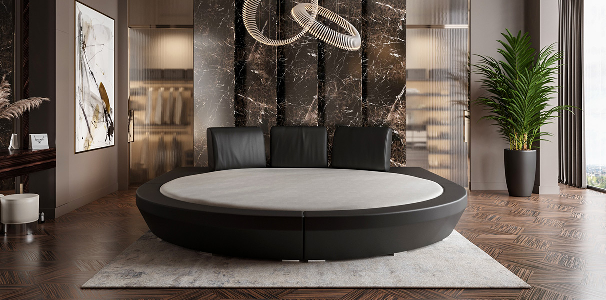 Rundbett Ibiza, das gr��te Wasserbett der Welt